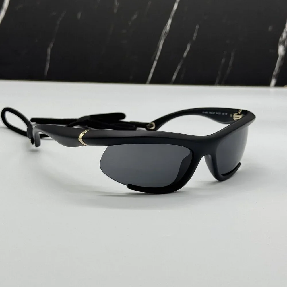 NEW BURBERRY BE4462 345287 SUNGLASSES BLACK UNISEX BE4462 3452/87 FABRIC CHAIN